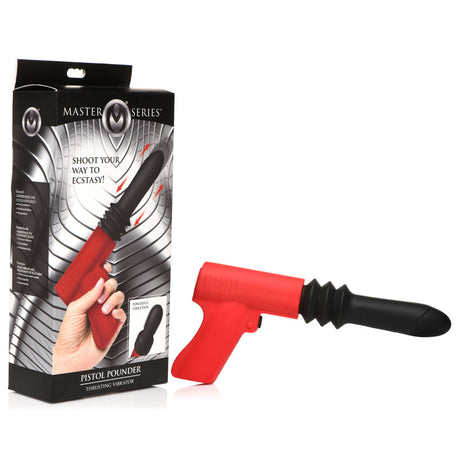 Buy Master Series Pistol Pounder Thrusting Vibrator - Black/Red Thrusting Vibrator with Gun Handle at NZ’s Mega Adult Toys Store. Discover premium sex toys with discreet shipping at the best price in NZ