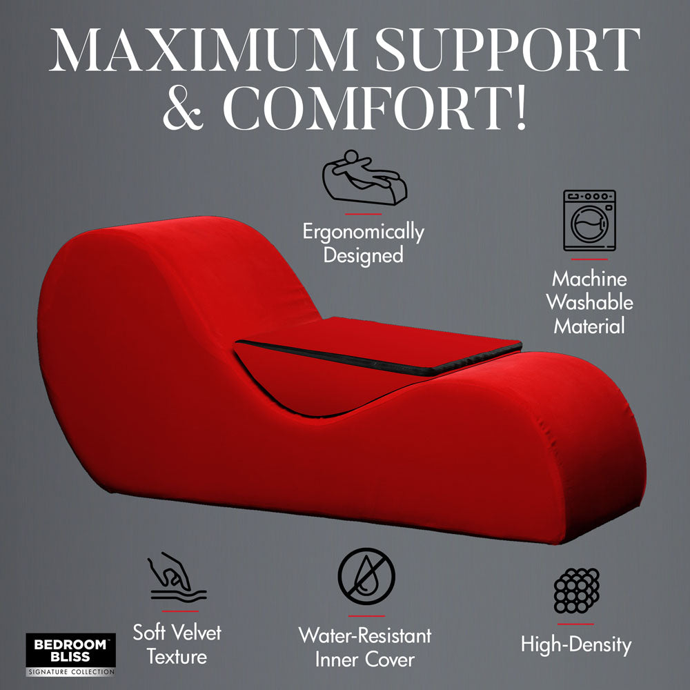 Buy Bedroom Bliss Love Couch - Red Sex Furniture at NZ’s Mega Adult Toys Store. Discover premium sex toys with discreet shipping at the best price in NZ