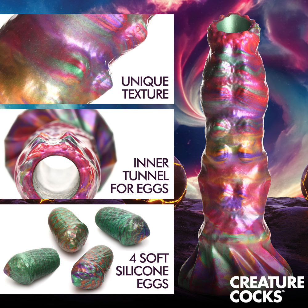 Buy Creature Cocks Larva Silicone Dildo - Coloured 22.9 cm Fantasy Dildo with Eggs at NZ’s Mega Adult Toys Store. Discover premium sex toys with discreet shipping at the best price in NZ