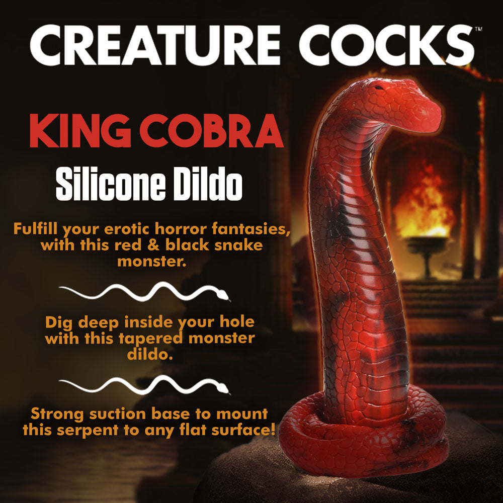 Buy Creature Cocks King Cobra Silicone Dildo - Red 21.4 cm Fantasy Dildo at NZ’s Mega Adult Toys Store. Discover premium sex toys with discreet shipping at the best price in NZ