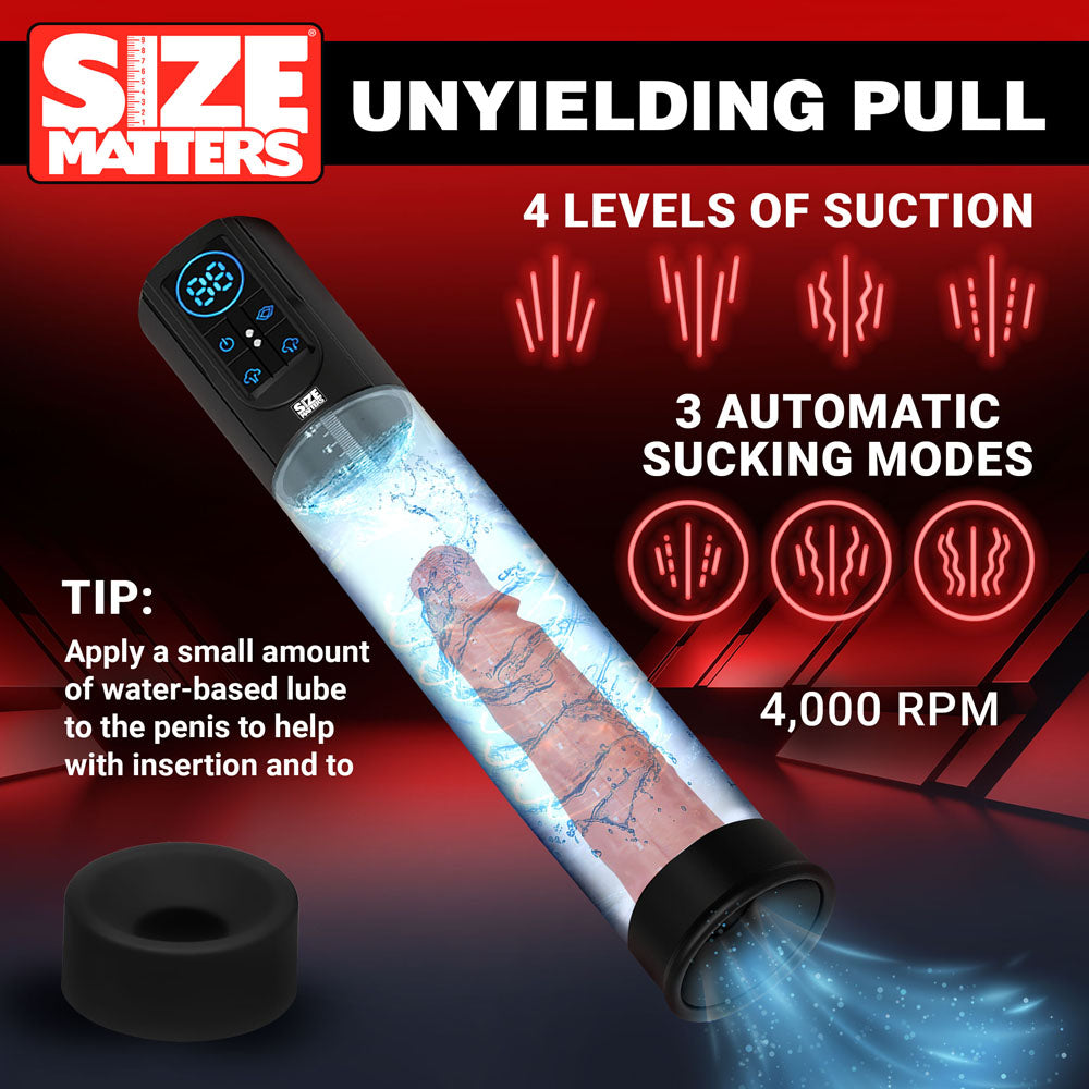 Buy Size Matters Sucking Penis Pump - Clear USB Rechargeable Penis Pump at NZ’s Mega Adult Toys Store. Discover premium sex toys with discreet shipping at the best price in NZ