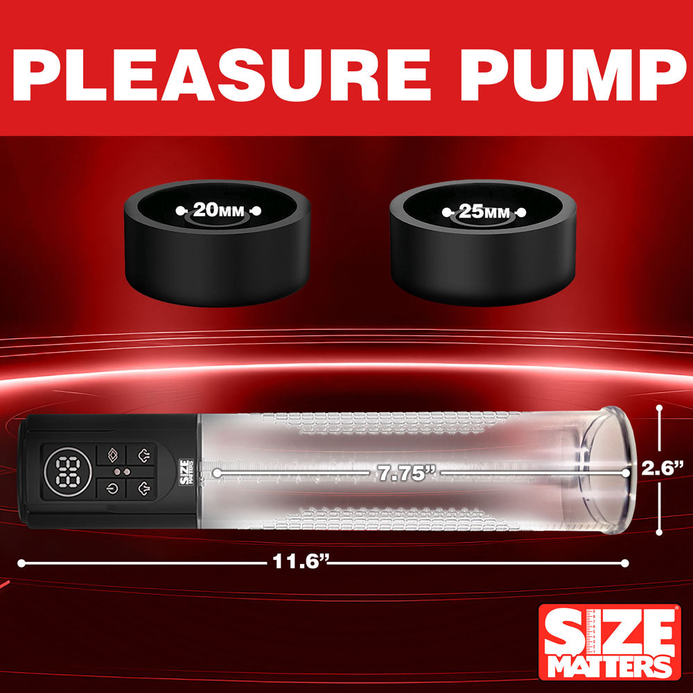 Buy Size Matters Sucking Penis Pump - Clear USB Rechargeable Penis Pump at NZ’s Mega Adult Toys Store. Discover premium sex toys with discreet shipping at the best price in NZ