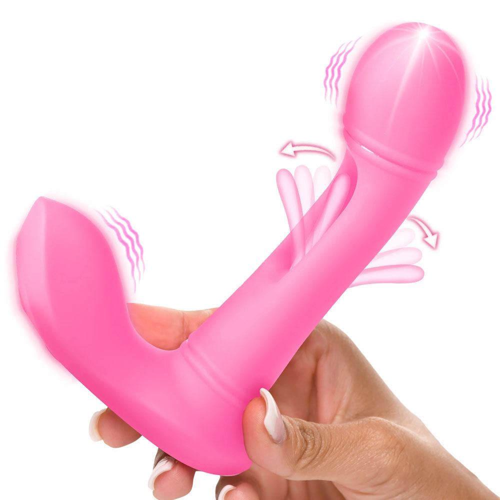 Buy Inmi Flickers G - Flick Flicking G - Spot Vibrator - Pink 15 cm USB Rechargeable Flicking Vibrator with Remote at NZ’s Mega Adult Toys Store. Discover premium sex toys with discreet shipping at the best price in NZ