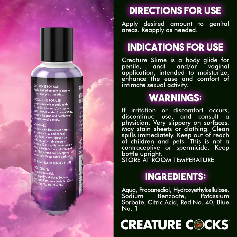 Buy Creature Slime by Creature Cocks - Purple Slime - Purple Water Based Lubricant - 118 ml Bottle at NZ’s Mega Adult Toys Store. Discover premium sex toys with discreet shipping at the best price in NZ