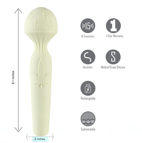 Buy Maia Marlie 420 - Green 20.6 cm USB Rechargeable Massage Wand at NZ’s Mega Adult Toys Store. Discover premium sex toys with discreet shipping at the best price in NZ