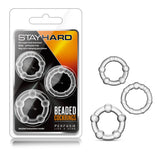 Buy Stay Hard Beaded Cockrings - Clear Cock Rings - Set of 3 Sizes at NZ’s Mega Adult Toys Store. Discover premium sex toys with discreet shipping at the best price in NZ