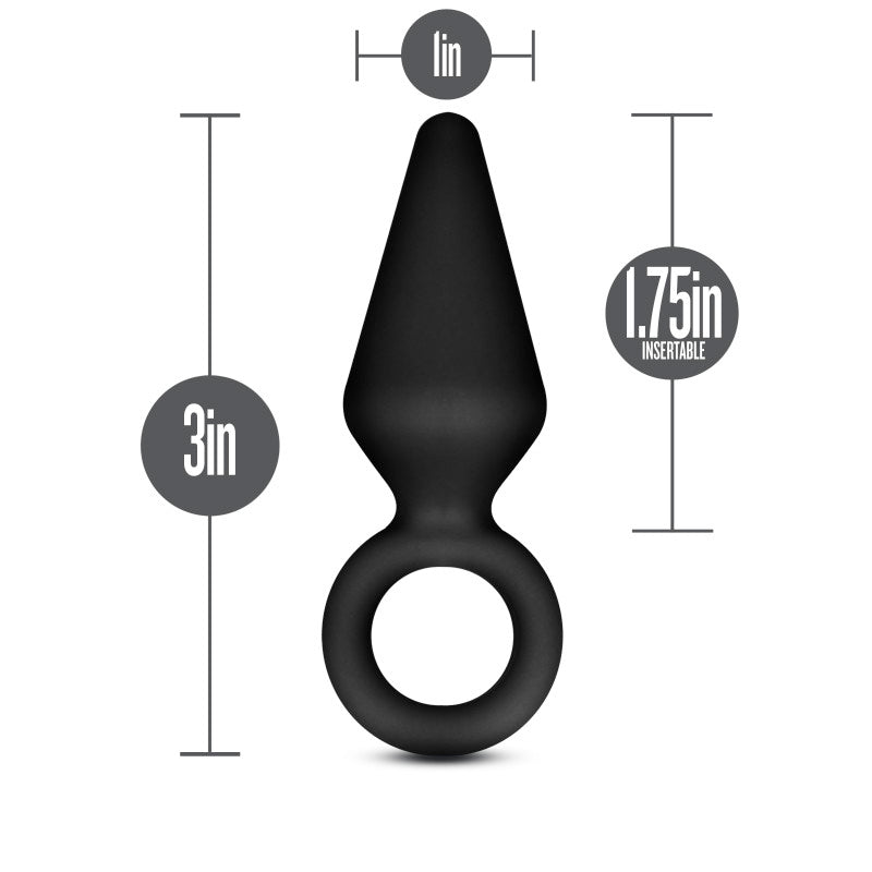 Buy Anal Adventures Platinum Loop Plug - Small - Black 7.6 cm Butt Plug at NZ’s Mega Adult Toys Store. Discover premium sex toys with discreet shipping at the best price in NZ