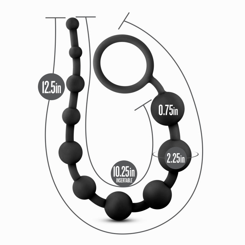 Buy Anal Adventures Platinum 10 Anal Beads - Black - Black 31.7 cm Anal Beads at NZ’s Mega Adult Toys Store. Discover premium sex toys with discreet shipping at the best price in NZ