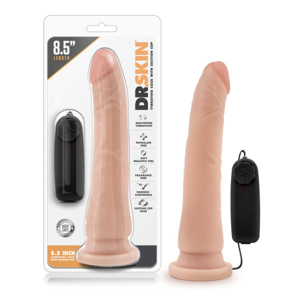 Buy Dr. Skin 8.5'' Vibrating Realistic Cock - Flesh 21.6 cm Vibrating Dong at NZ’s Mega Adult Toys Store. Discover premium sex toys with discreet shipping at the best price in NZ