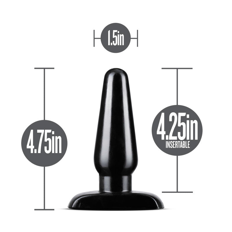 Buy Anal Adventures Basic Anal Plug - Medium - Black 12 cm Butt Plug at NZ’s Mega Adult Toys Store. Discover premium sex toys with discreet shipping at the best price in NZ