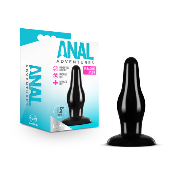 Buy Anal Adventures Pleasure Plug - Black 10.8 cm (4.25'') Butt Plug at NZ’s Mega Adult Toys Store. Discover premium sex toys with discreet shipping at the best price in NZ