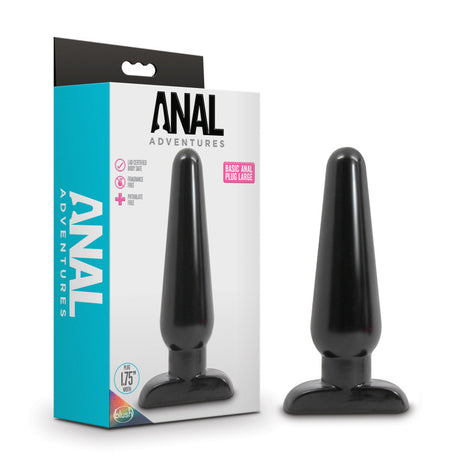 Buy Anal Adventures Basic Anal Plug - Large - Black 16.5 cm Butt Plug at NZ’s Mega Adult Toys Store. Discover premium sex toys with discreet shipping at the best price in NZ