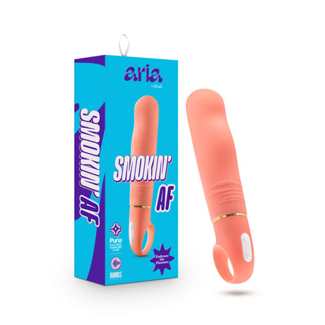 Buy Aria Smokin' AF - Coral 15.2 cm Vibrator at NZ’s Mega Adult Toys Store. Discover premium sex toys with discreet shipping at the best price in NZ