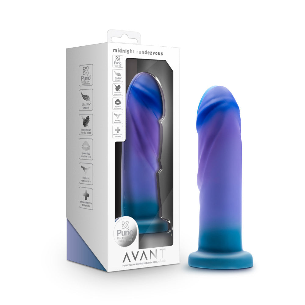 Buy Avant - Midnight Rendezvous - Ocean Blue 19 cm Dildo at NZ’s Mega Adult Toys Store. Discover premium sex toys with discreet shipping at the best price in NZ