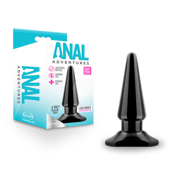 Buy Anal Adventures Easy Plug - Black 10.1 cm (4'') Butt Plug at NZ’s Mega Adult Toys Store. Discover premium sex toys with discreet shipping at the best price in NZ