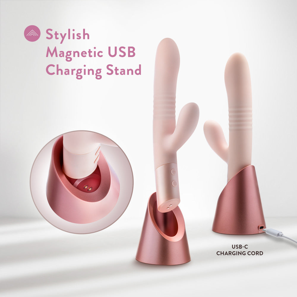 Buy Blush - Fraya - Pink - Pink 24.1 cm USB Rechargeable Thrusting Rabbit Vibrator at NZ’s Mega Adult Toys Store. Discover premium sex toys with discreet shipping at the best price in NZ