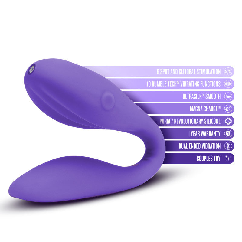 Buy Wellness Duo - Purple - Purple USB Rechargeable Couples Vibrator at NZ’s Mega Adult Toys Store. Discover premium sex toys with discreet shipping at the best price in NZ