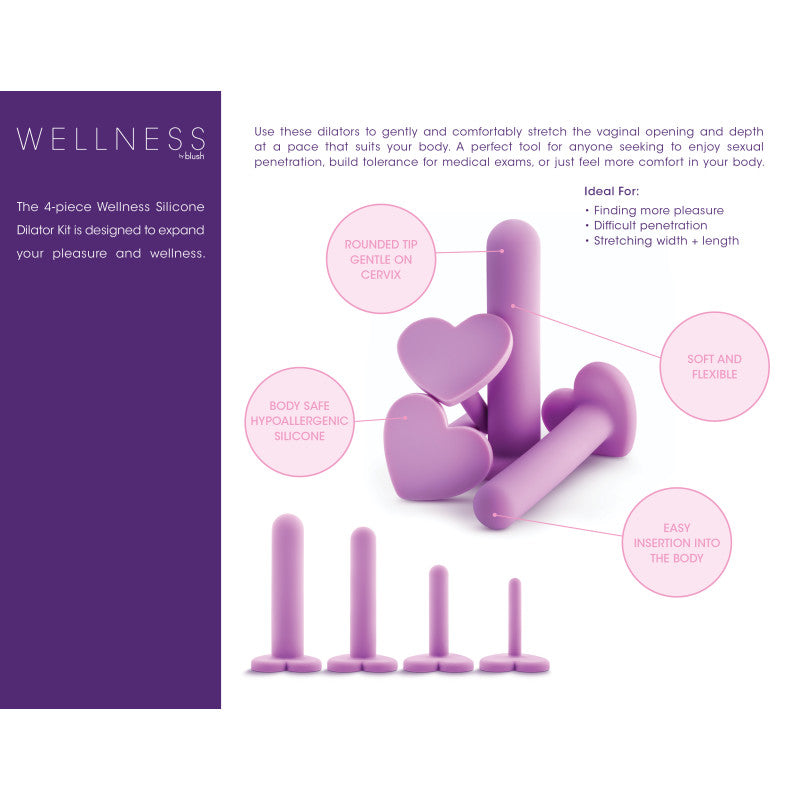 Buy Wellness - Dilator Kit - Purple Vaginal Dilators - Set of 4 Sizes at NZ’s Mega Adult Toys Store. Discover premium sex toys with discreet shipping at the best price in NZ