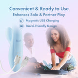 Buy Play With Me - Moondust Magic - Blue 20.3 cm USB Rechargeable Rabbit Vibrator at NZ’s Mega Adult Toys Store. Discover premium sex toys with discreet shipping at the best price in NZ