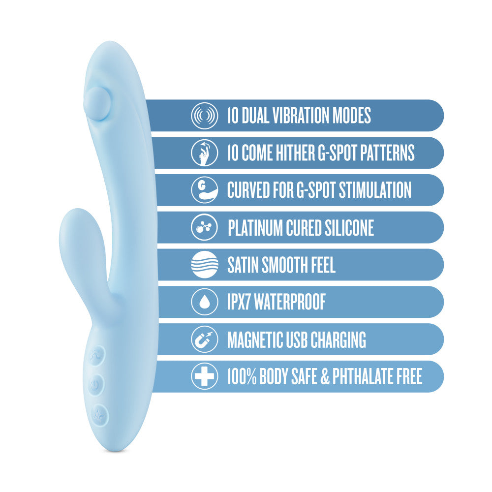 Buy Play With Me - Moondust Magic - Blue 20.3 cm USB Rechargeable Rabbit Vibrator at NZ’s Mega Adult Toys Store. Discover premium sex toys with discreet shipping at the best price in NZ