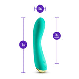 Buy Aria Luscious AF - Teal 17.8 cm USB Rechargeable Vibrator at NZ’s Mega Adult Toys Store. Discover premium sex toys with discreet shipping at the best price in NZ