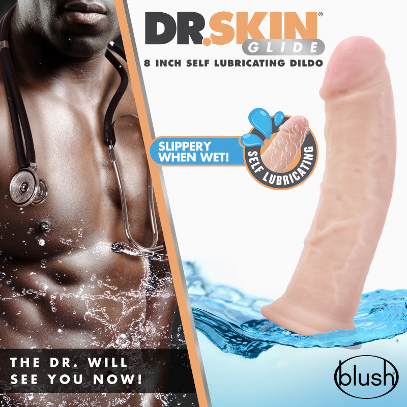 Buy Dr. Skin Glide 8 Inch Self Lubricating Dildo - Flesh 20.3 cm Dong at NZ’s Mega Adult Toys Store. Discover premium sex toys with discreet shipping at the best price in NZ