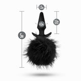 Buy Anal Adventures Platinum Rabbit Tail Plug - Black 10 cm Butt Plug with Bunny Tail at NZ’s Mega Adult Toys Store. Discover premium sex toys with discreet shipping at the best price in NZ