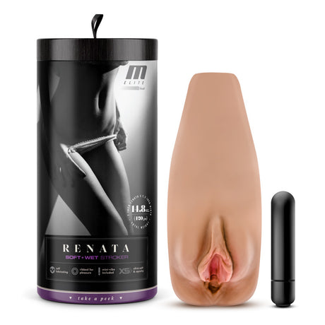 Buy M Elite Soft and Wet - Renata - Tan Vibrating Vagina Stroker at NZ’s Mega Adult Toys Store. Discover premium sex toys with discreet shipping at the best price in NZ