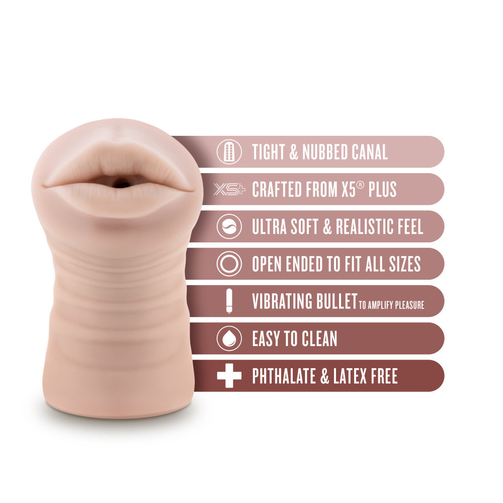 Buy EnLust - Nicole - Flesh Vibrating Oral Stroker at NZ’s Mega Adult Toys Store. Discover premium sex toys with discreet shipping at the best price in NZ