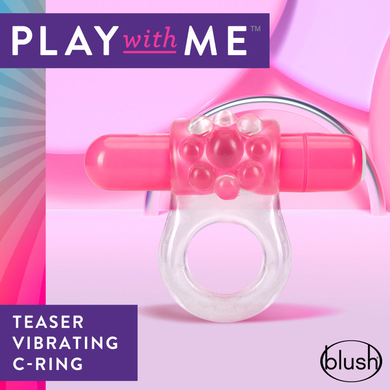 Buy Play With Me Teaser Vibrating C - Ring - Clear/Pink Vibrating Cock Ring at NZ’s Mega Adult Toys Store. Discover premium sex toys with discreet shipping at the best price in NZ