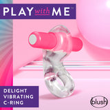 Buy Play With Me Delight Vibrating C - Ring - Clear/Pink Vibrating Cock Ring at NZ’s Mega Adult Toys Store. Discover premium sex toys with discreet shipping at the best price in NZ