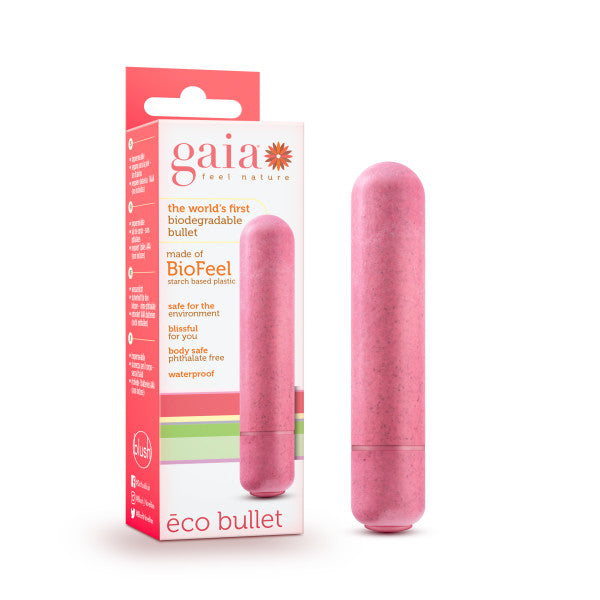 Buy Gaia Eco Bullet - Coral Pink 8.9 cm (3.5'') Bullet at NZ’s Mega Adult Toys Store. Discover premium sex toys with discreet shipping at the best price in NZ