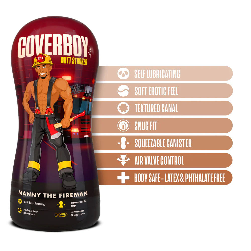 Buy Coverboy Manny The Fireman - Tan Male Ass Stroker at NZ’s Mega Adult Toys Store. Discover premium sex toys with discreet shipping at the best price in NZ