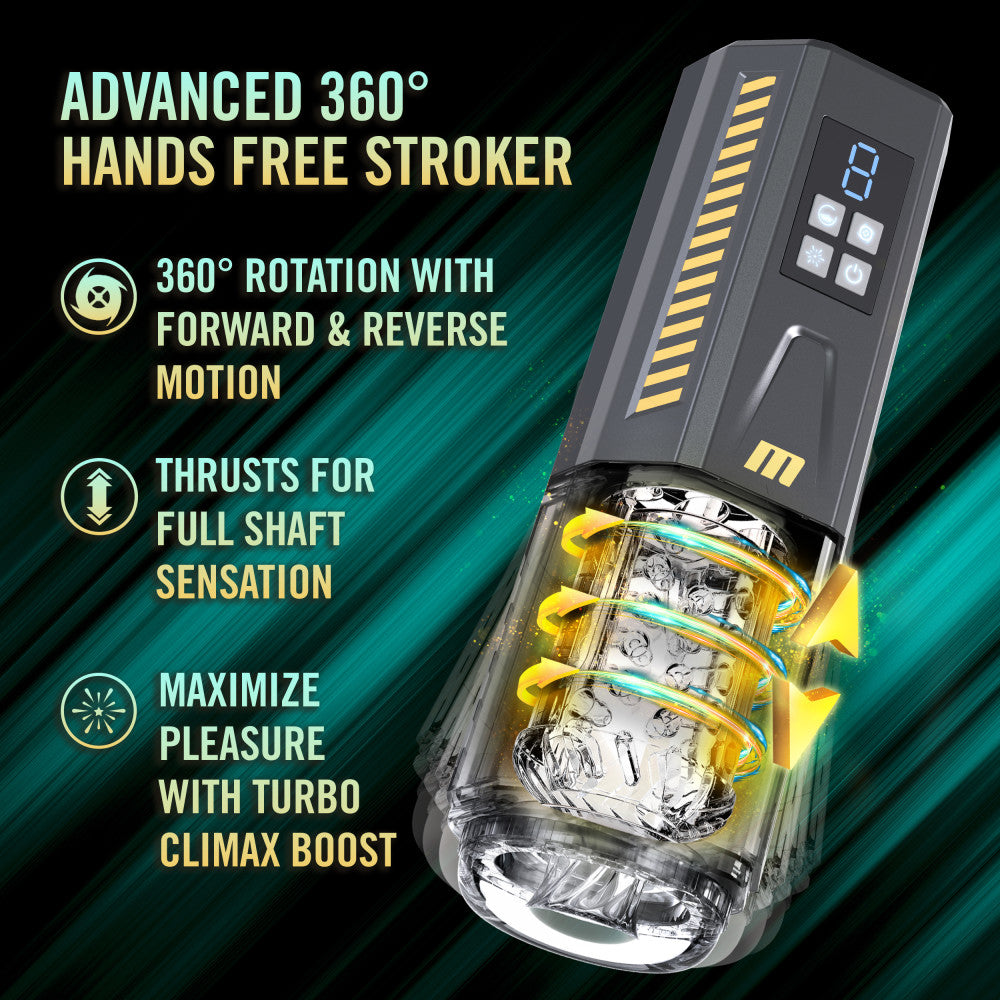 Buy M For Men - SpinMaster Pro - USB Rechargeable Vibrating & Rotating Auto Stroker at NZ’s Mega Adult Toys Store. Discover premium sex toys with discreet shipping at the best price in NZ