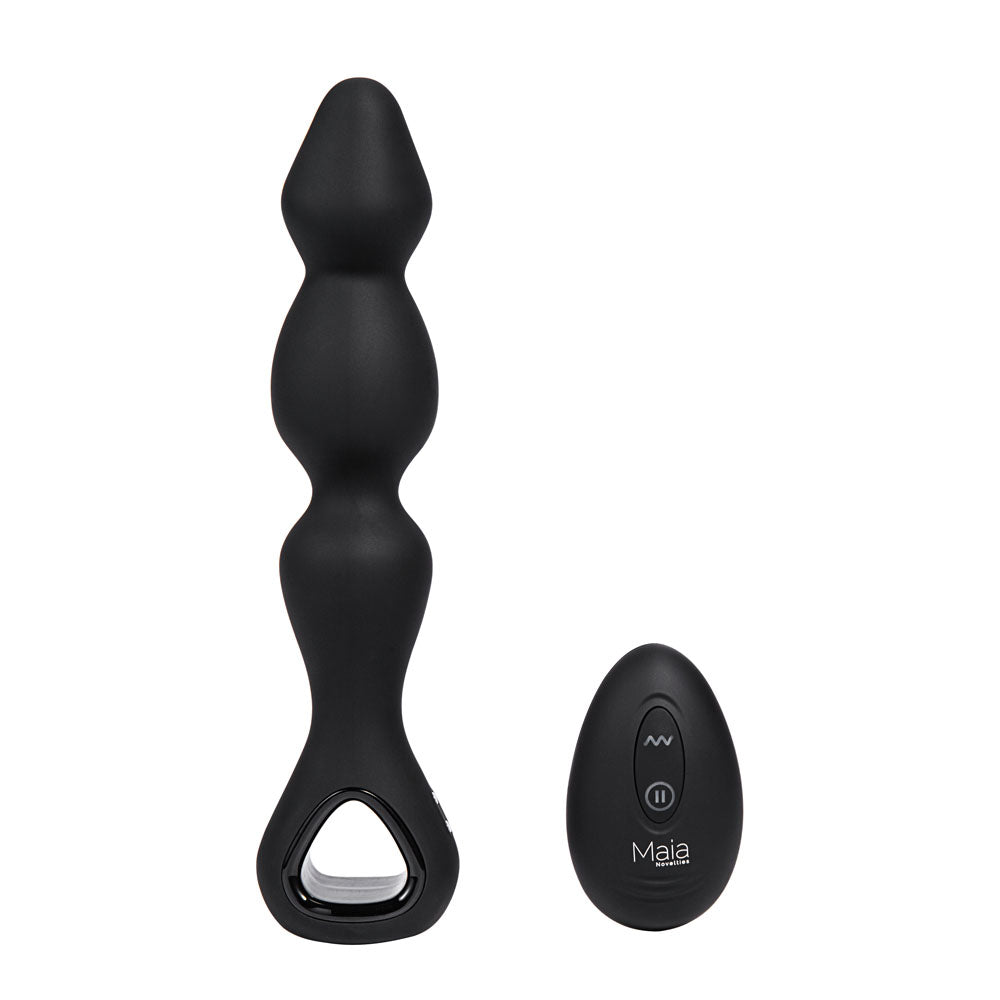 Buy Maia HUDSON - Black 19 cm USB Rechargeable Anal Vibrator with Wireless Remote at NZ’s Mega Adult Toys Store. Discover premium sex toys with discreet shipping at the best price in NZ