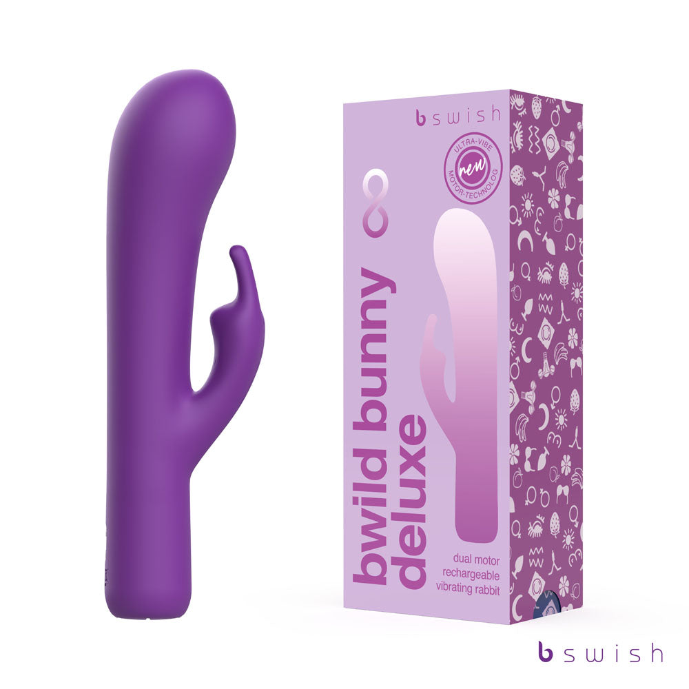 Buy Bwild Bunny Infinite Deluxe - Purple - Purple 19.3 cm USB Rechargeable Rabbit Vibrator at NZ’s Mega Adult Toys Store. Discover premium sex toys with discreet shipping at the best price in NZ