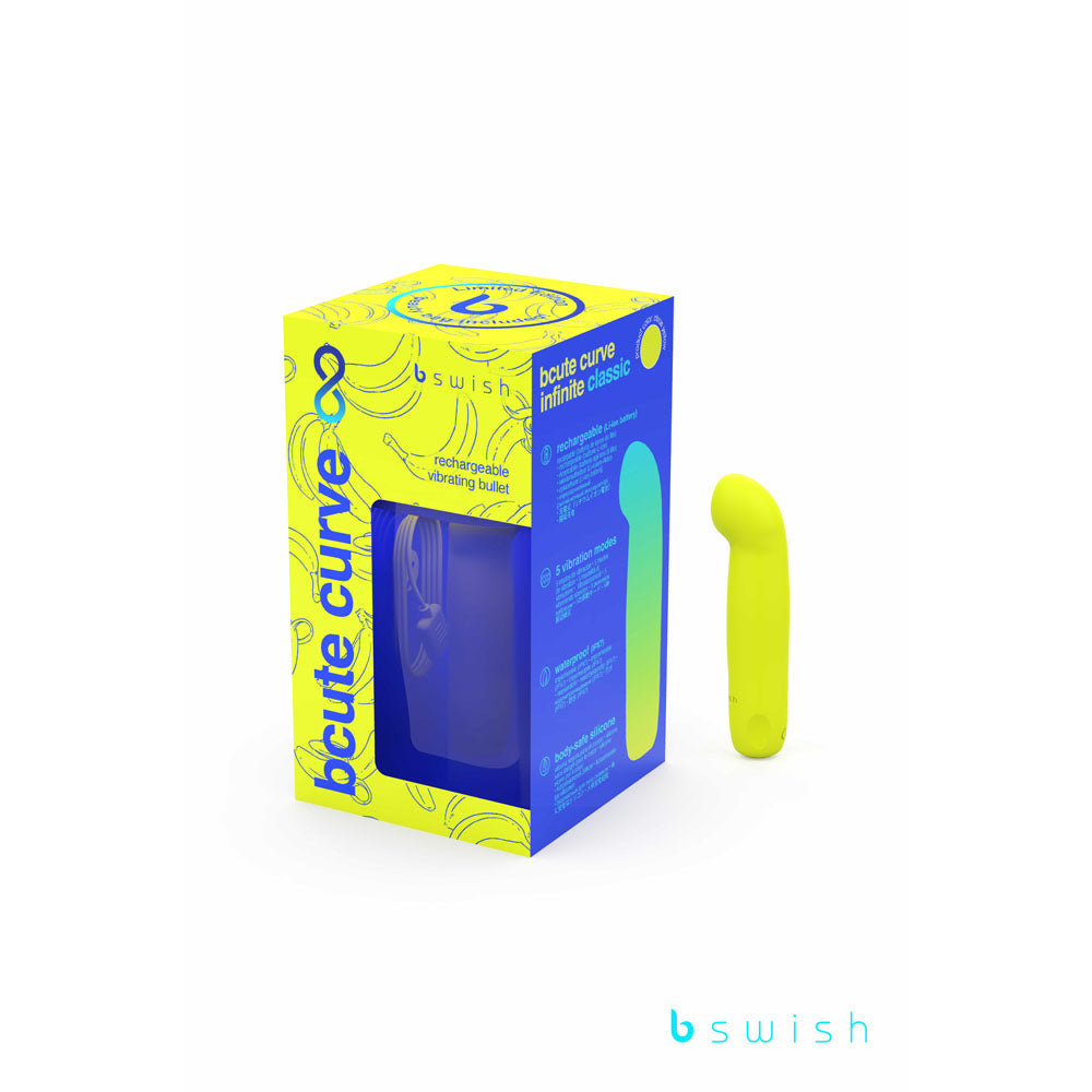 Buy Bcute Curve Infinite Classic Limited Edition - Citrus Yellow - Yellow 10 cm USB Rechargeable Vibrator with Limited Edition Storage Case at NZ’s Mega Adult Toys Store. Discover premium sex toys with discreet shipping at the best price in NZ