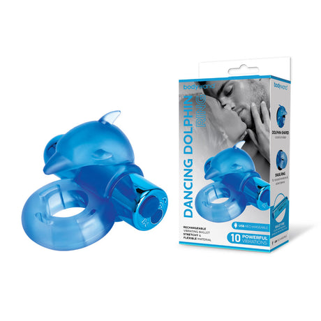 Buy Bodywand Rechargeable Dancing Dolphin Ring - Blue USB Rechargeable Vibrating Cock Ring at NZ’s Mega Adult Toys Store. Discover premium sex toys with discreet shipping at the best price in NZ