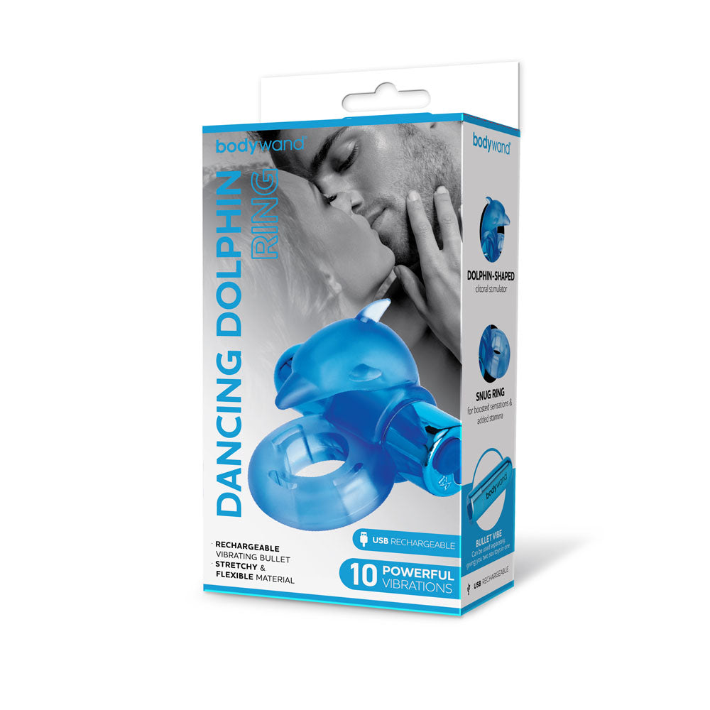 Buy Bodywand Rechargeable Dancing Dolphin Ring - Blue USB Rechargeable Vibrating Cock Ring at NZ’s Mega Adult Toys Store. Discover premium sex toys with discreet shipping at the best price in NZ