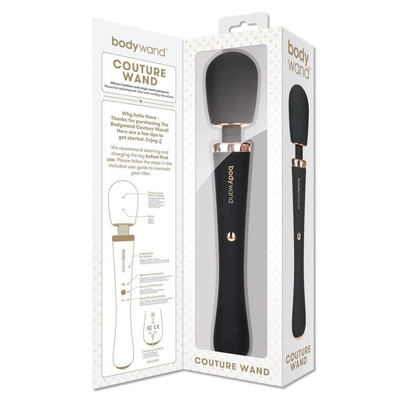 Buy Bodywand Couture Wand - Black 30 cm USB Rechargeable Massage Wand at NZ’s Mega Adult Toys Store. Discover premium sex toys with discreet shipping at the best price in NZ