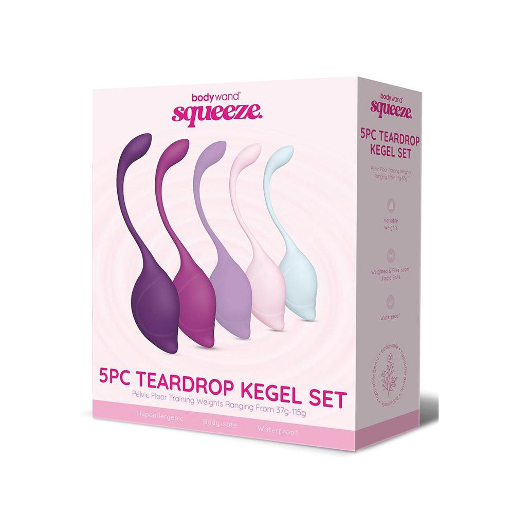 Buy Bodywand Squeeze 5pc Teardrop Kegel Set - Weighted Kegel Set - 5 Piece Kit at NZ’s Mega Adult Toys Store. Discover premium sex toys with discreet shipping at the best price in NZ