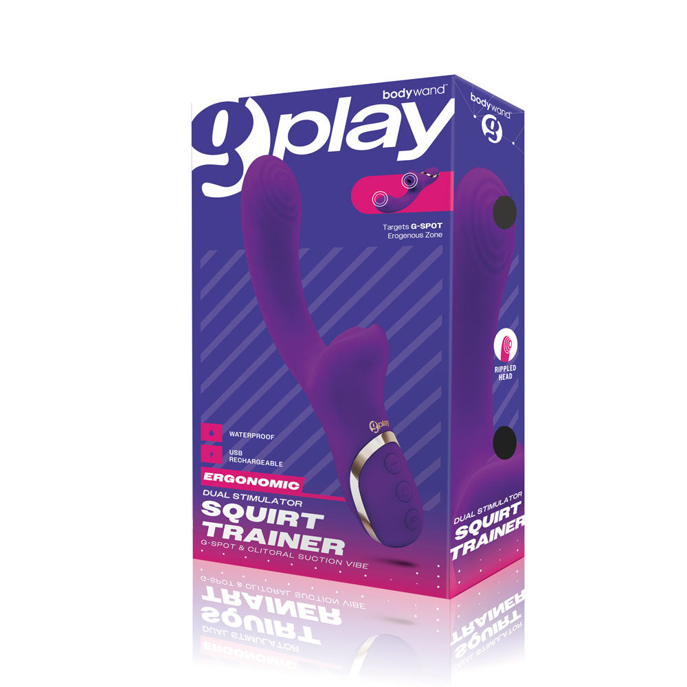 Buy Bodywand G - Play Dual Stimulator Squirt Trainer - Purple 22 cm USB Rechargeable Rabbit Vibrator with Air Pulsation at NZ’s Mega Adult Toys Store. Discover premium sex toys with discreet shipping at the best price in NZ