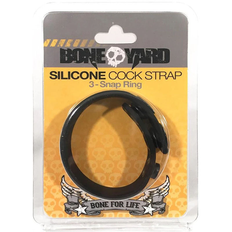 Buy Boneyard Silicone Cock Strap Black - Black 3 - Snap Adjustable Cock Ring at NZ’s Mega Adult Toys Store. Discover premium sex toys with discreet shipping at the best price in NZ