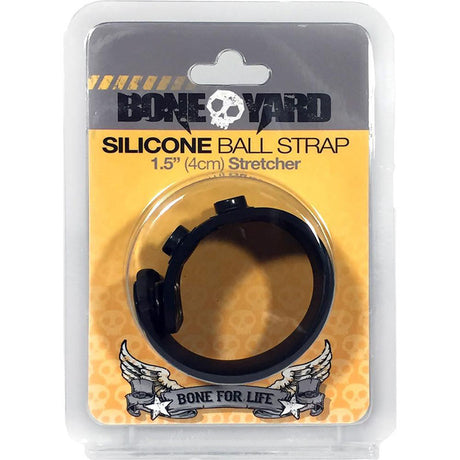 Buy Boneyard Silicone Ball Strap Black - Black 3 - Snap 4 cm Adjustable Ball Stretcher Ring at NZ’s Mega Adult Toys Store. Discover premium sex toys with discreet shipping at the best price in NZ