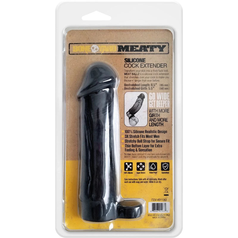 Buy Boneyard Meaty Cock Extender Black - Black Penis Extender Sleeve at NZ’s Mega Adult Toys Store. Discover premium sex toys with discreet shipping at the best price in NZ