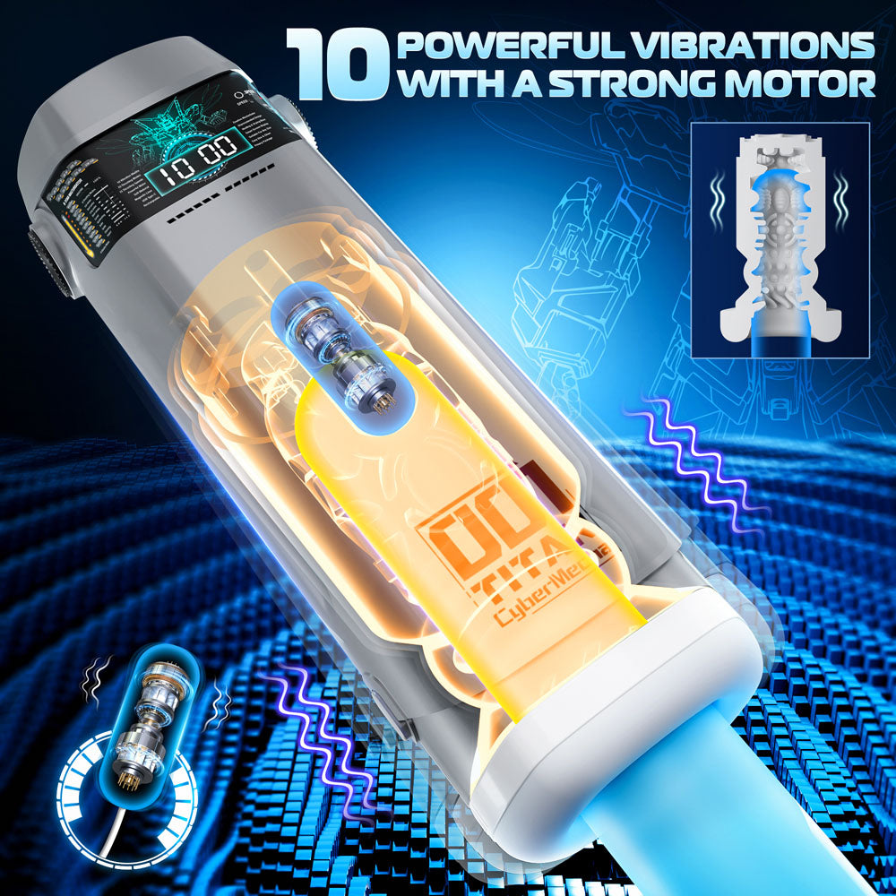 Buy CyberSkin B - Titan - Grey USB Rechargeable Thrusting & Vibrating Auto Masturbator with Heater at NZ’s Mega Adult Toys Store. Discover premium sex toys with discreet shipping at the best price in NZ