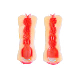 The Adam & Eve Bang & Blow Deep Throat Stroker is a dual-ended model crafted from realistic-feel material. It features a flesh vagina and mouth for an intricate experience, meticulously designed to provide an immersive and satisfying sensation.