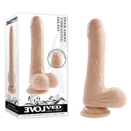 Buy Evolved PEEK A BOO VIBRATING DILDO LIGHT - Flesh 20.3 cm USB Rechargeable Vibrating Uncut Dong at NZ’s Mega Adult Toys Store. Discover premium sex toys with discreet shipping at the best price in NZ