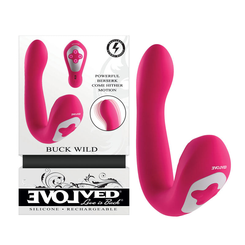 Buy Evolved BUCK WILD - Pink USB Rechargeable Flicking Vibrator at NZ’s Mega Adult Toys Store. Discover premium sex toys with discreet shipping at the best price in NZ