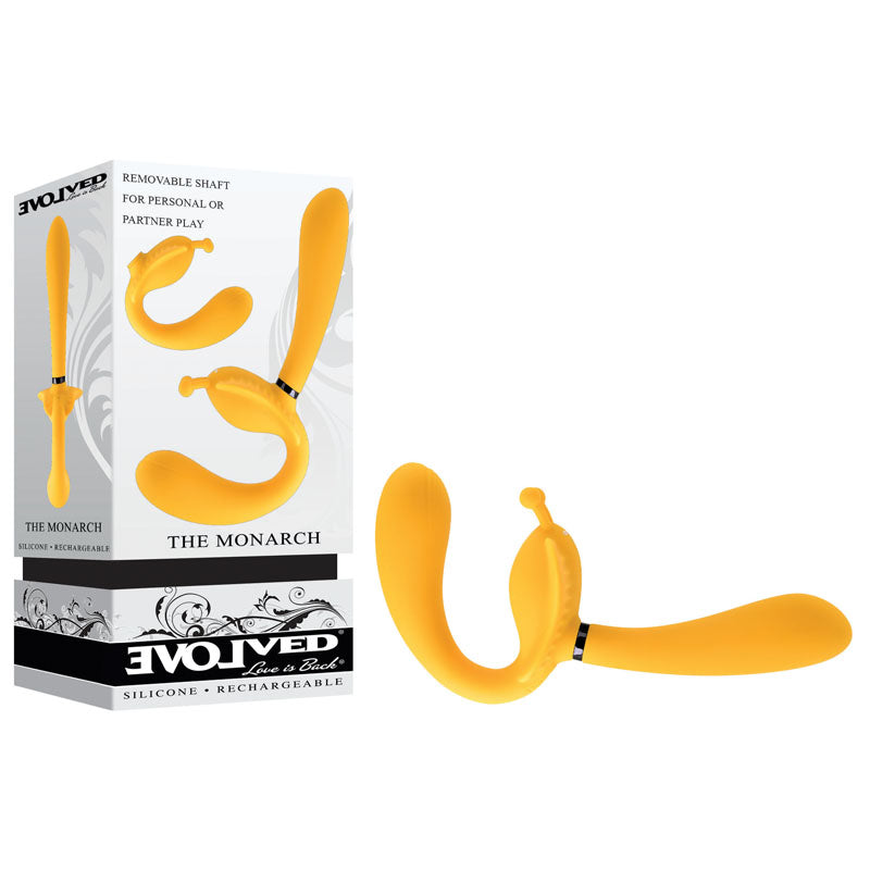 Buy Evolved THE MONARCH - Yellow USB Rechargeable Multi Use Couples Vibrator at NZ’s Mega Adult Toys Store. Discover premium sex toys with discreet shipping at the best price in NZ